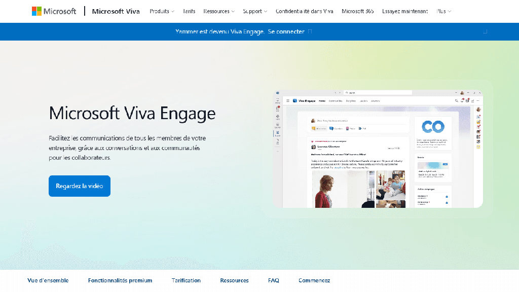 Microsoft Viva Engage - reseau social d'entreprise