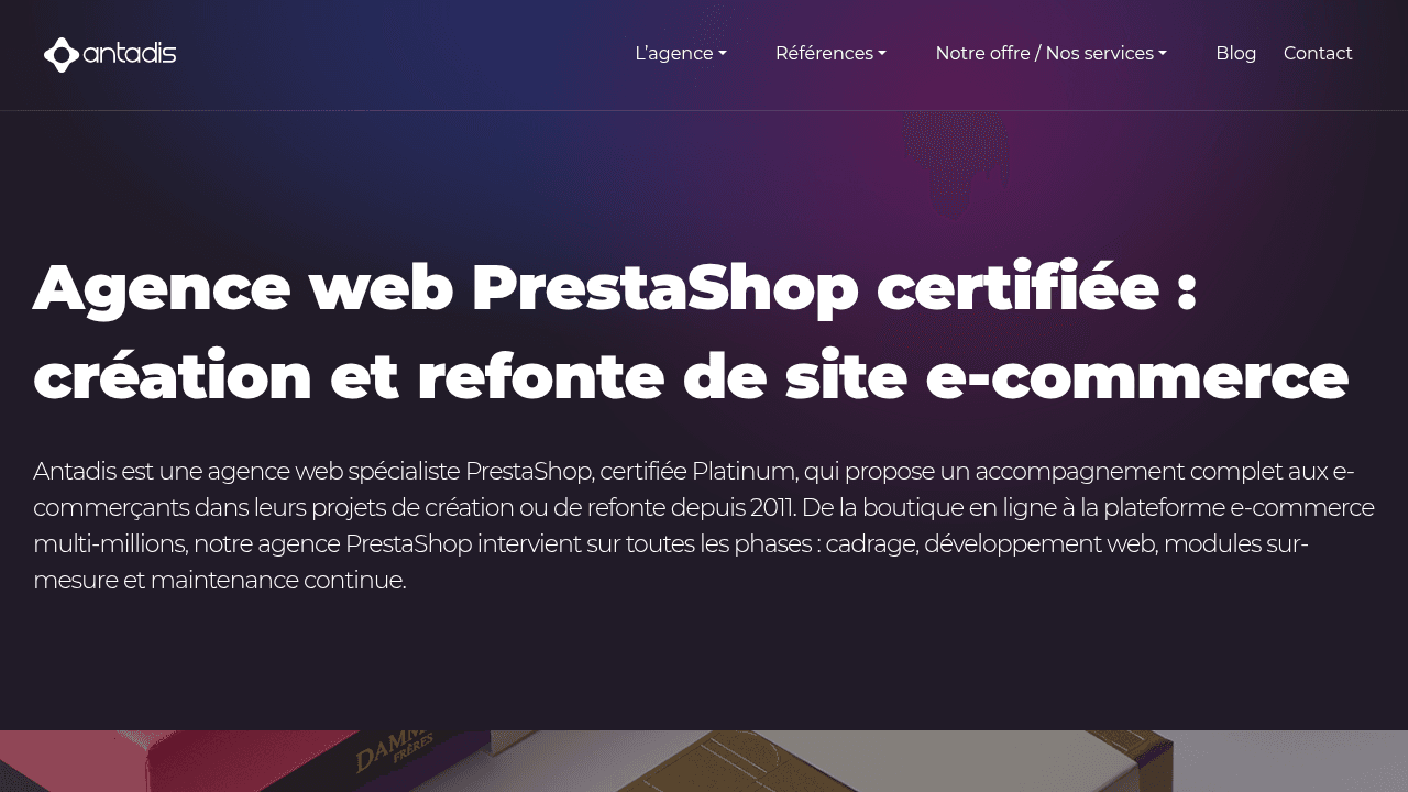 Antadis - Agence PrestaShop