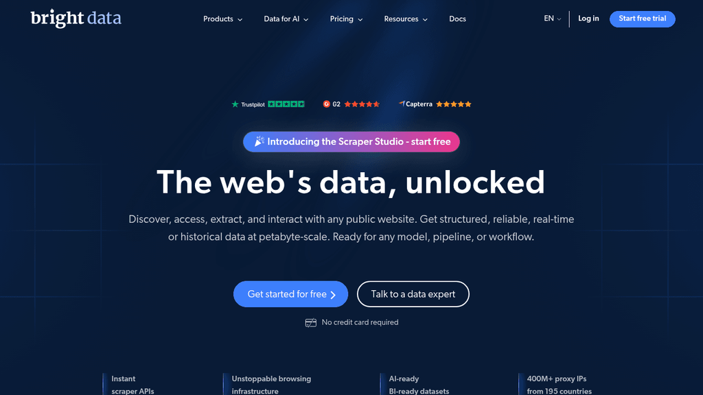 Bright Data web scraper