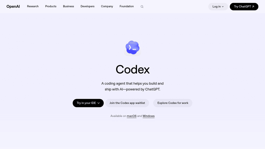 OpenAI Codex CLI alternative à Claude Code