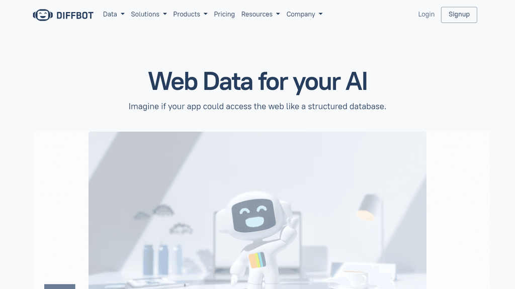Diffbot web scraper