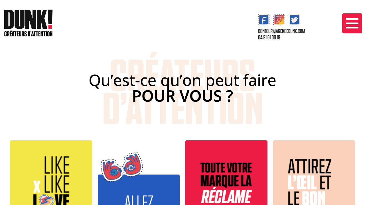 DUNK! - Agence de communication Marseille