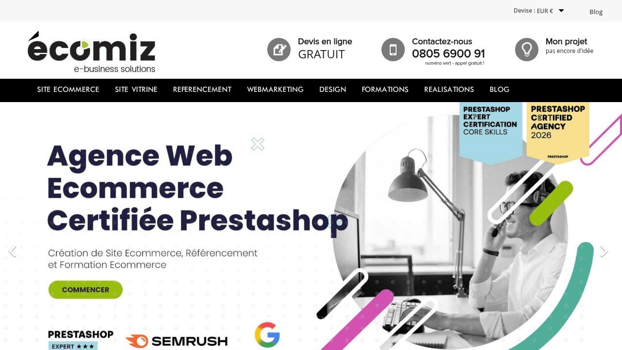 EcomiZ - Agence PrestaShop