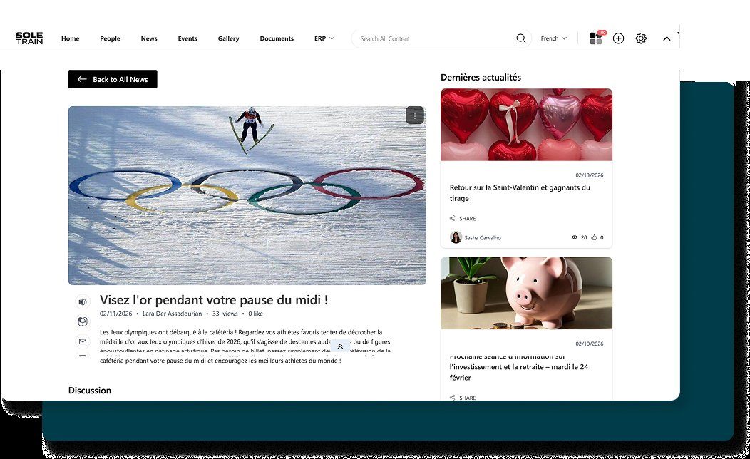 Example of a corporate intranet: Brown's Shoes