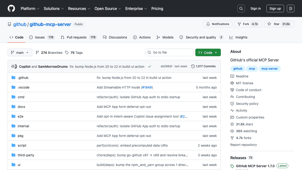 GitHub MCP Server officiel pour Claude Code