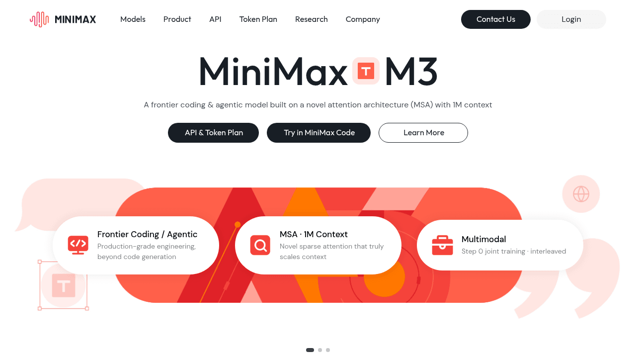 Capture d'écran de MiniMax M3