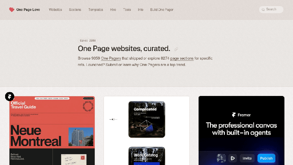 One Page Love