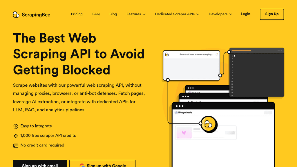 ScrapingBee web scraper