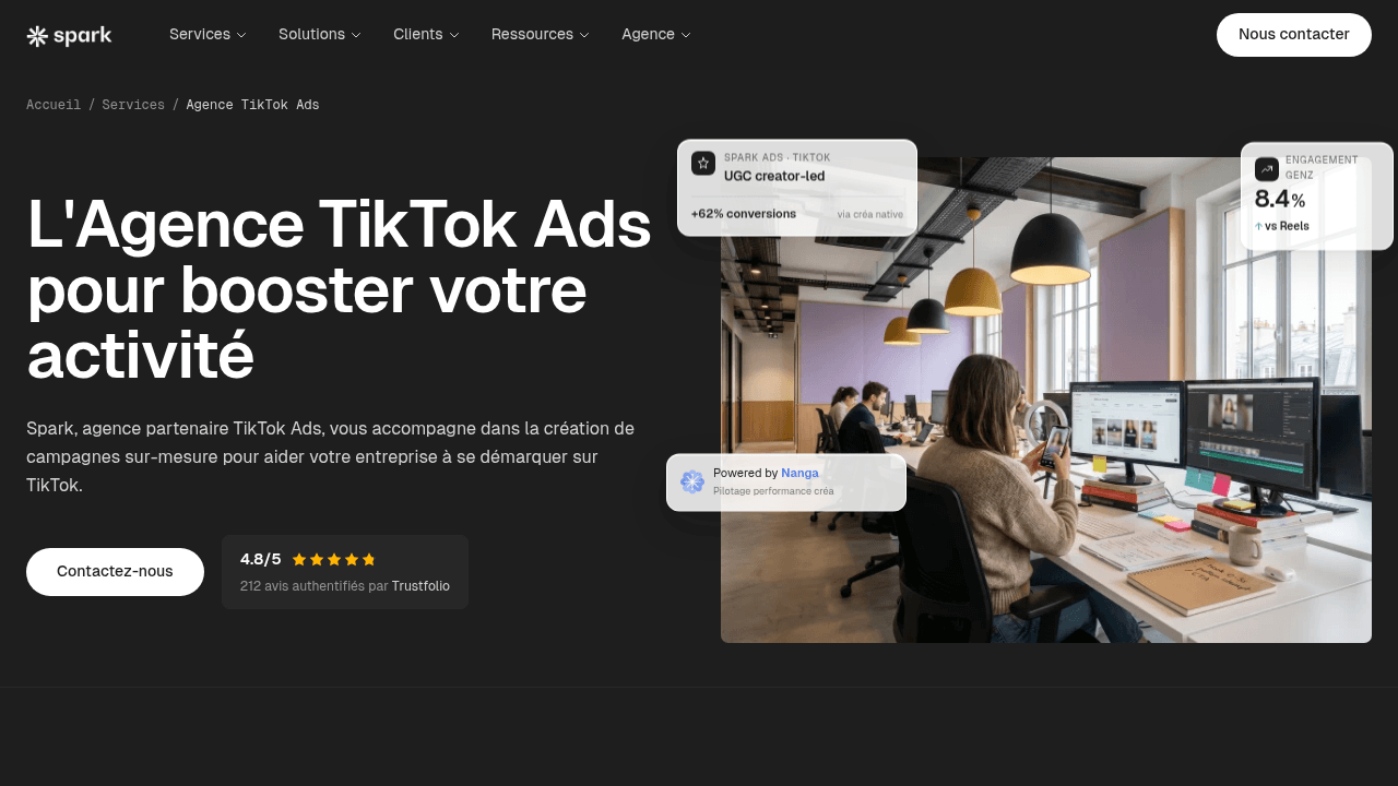 Spark - Agence TikTok