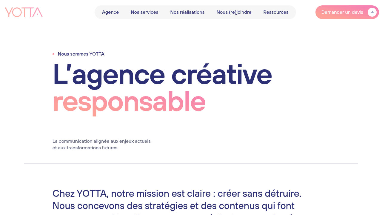 YOTTA - Agence de communication Paris