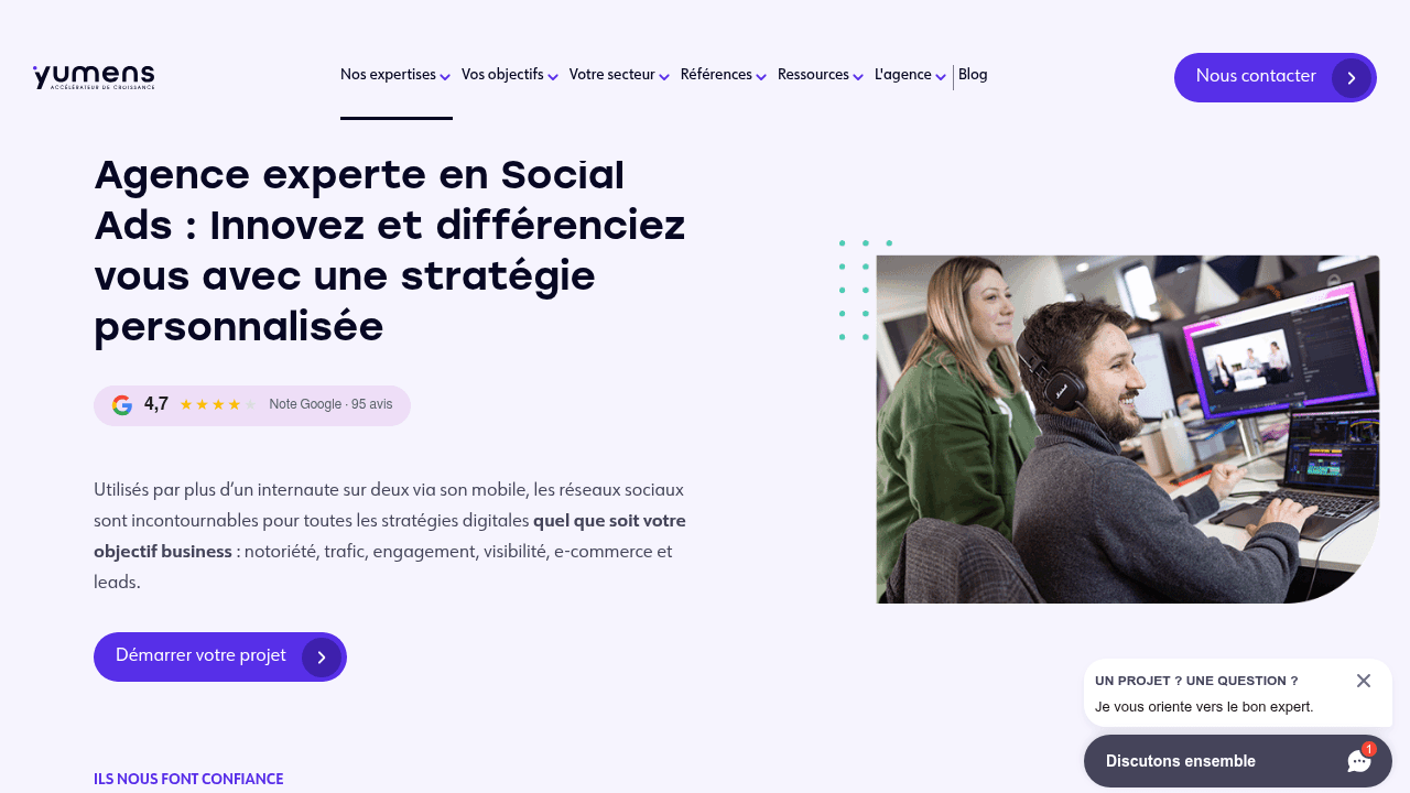 Yumens - Agence Social Ads