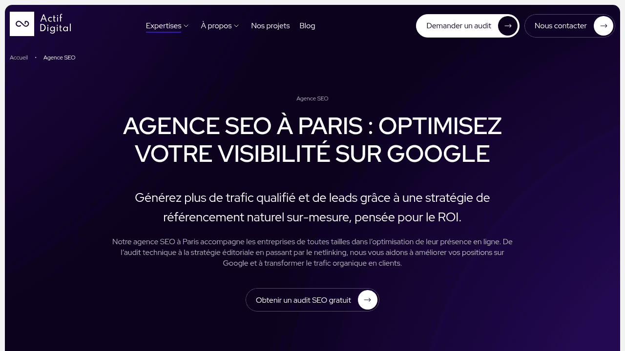 Actifdigital - Agence SEO