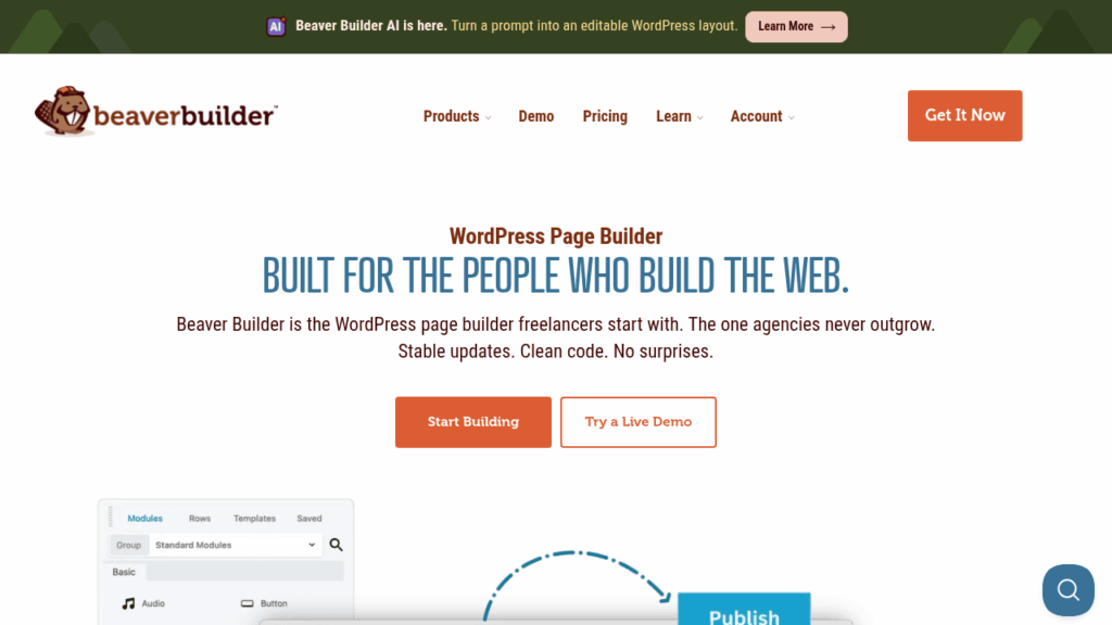 Capture d'écran de Beaver Builder