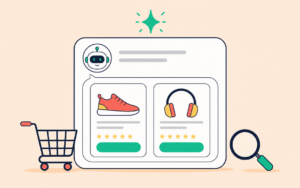 Un assistant IA recommande des produits e-commerce dans une conversation