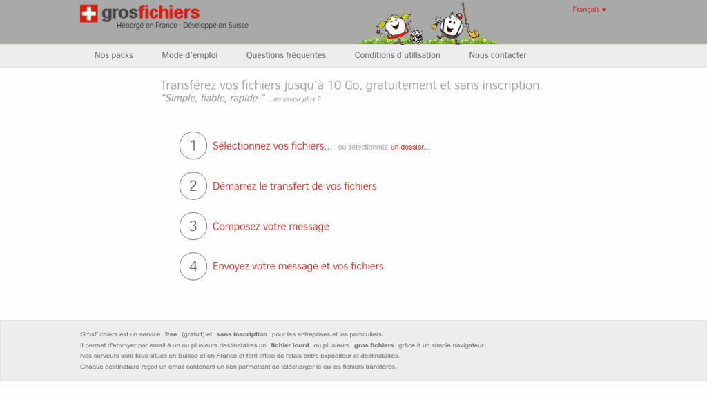 Capture d'écran de GrosFichiers