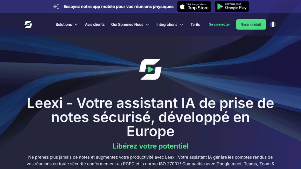 Capture d'écran de Leexi
