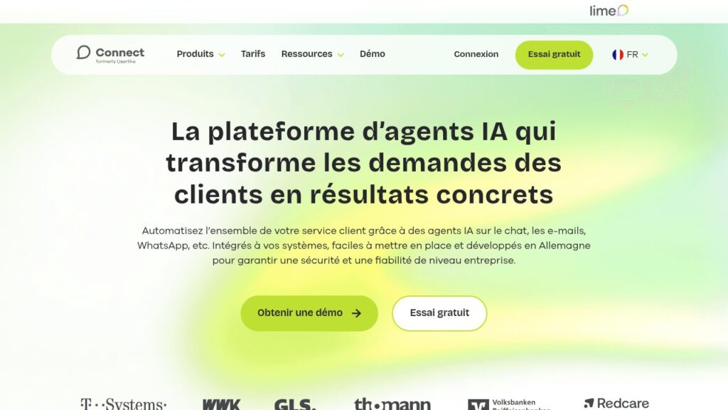 Capture d'écran de Lime Connect