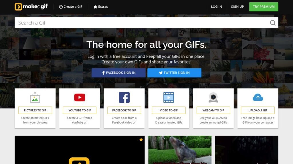 Capture d'écran de Make A Gif