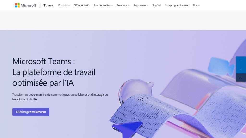 Capture d'écran de Microsoft Teams