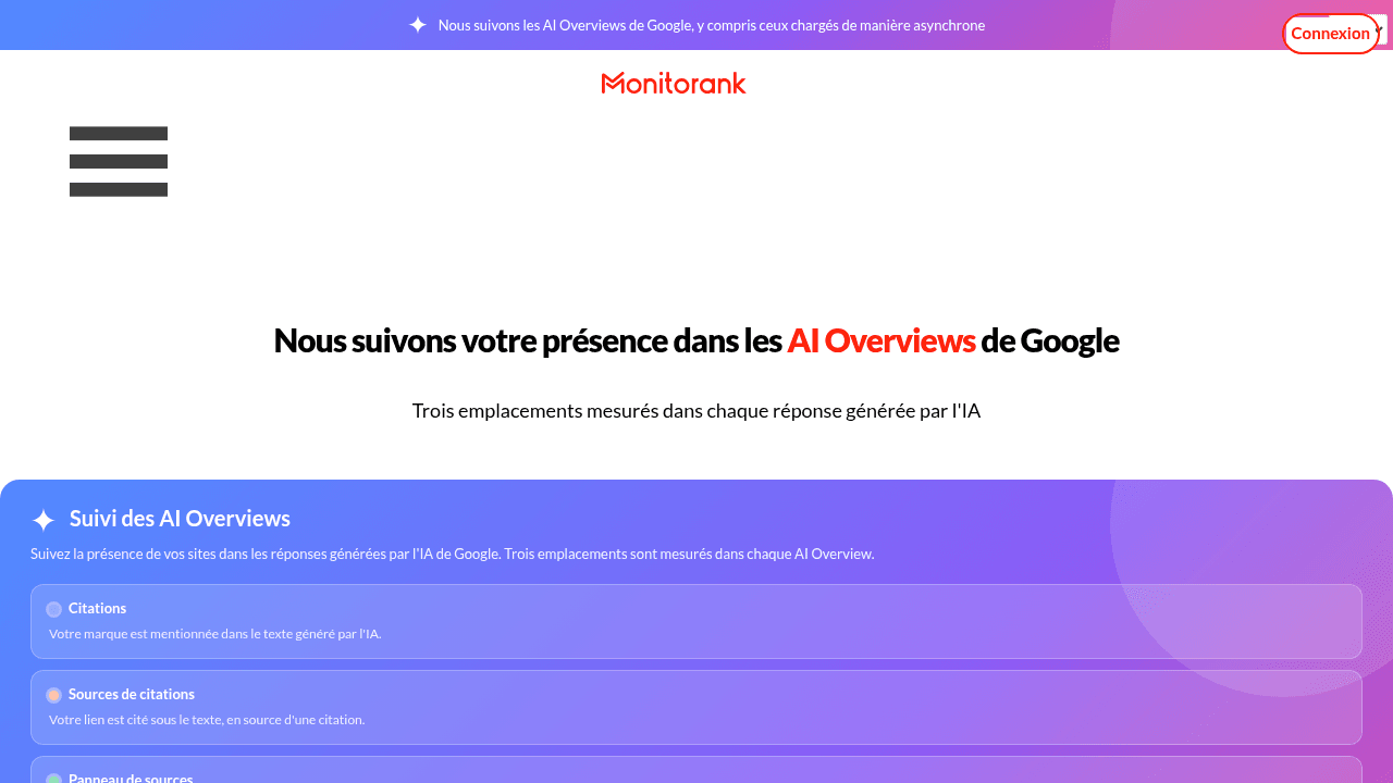 Capture d'écran de Monitorank