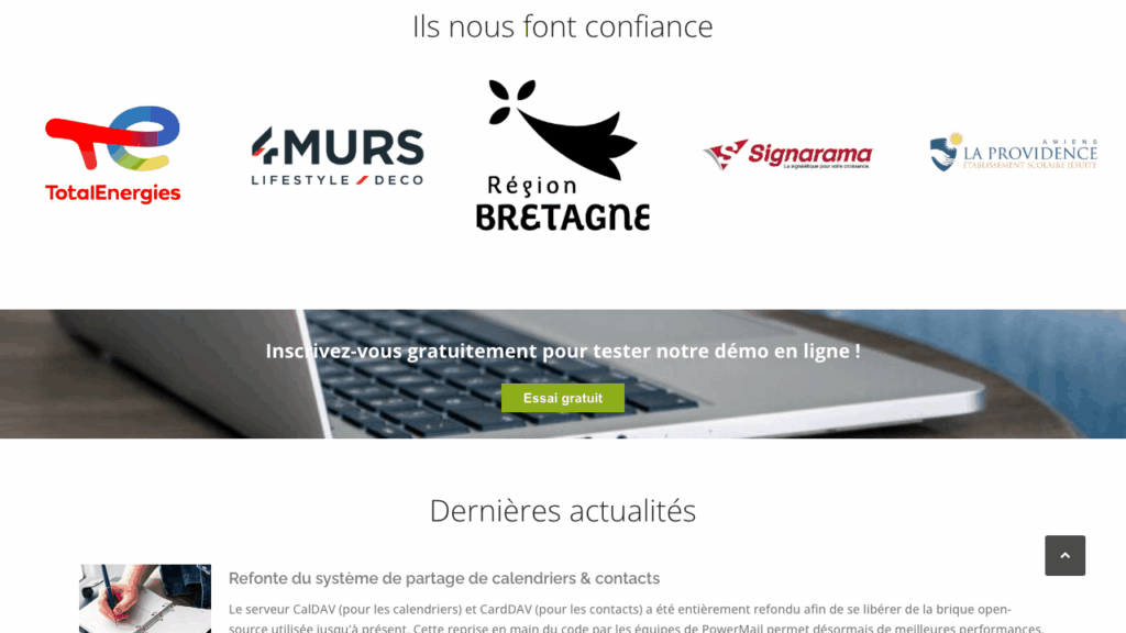 Capture d'écran de PowerMail