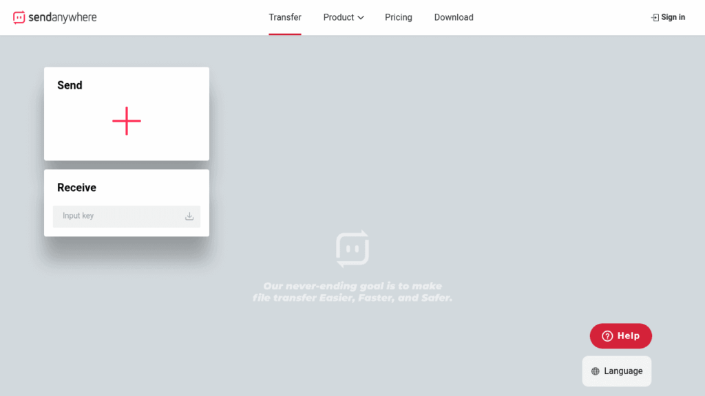 Capture d'écran de Send Anywhere