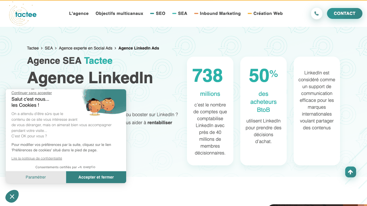 Tactee Linkedin Ads