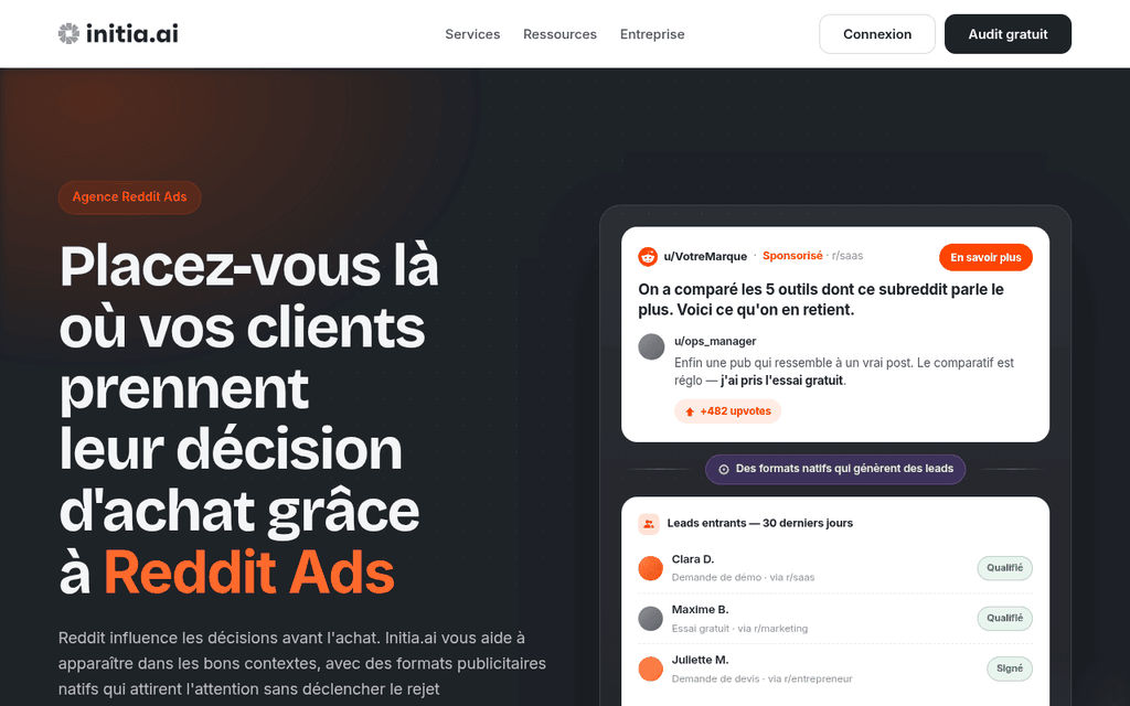 Initia.ai - agence Reddit Ads
