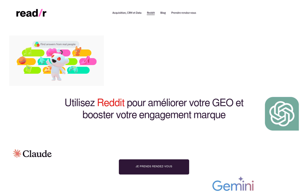 Readr - agence Reddit Ads
