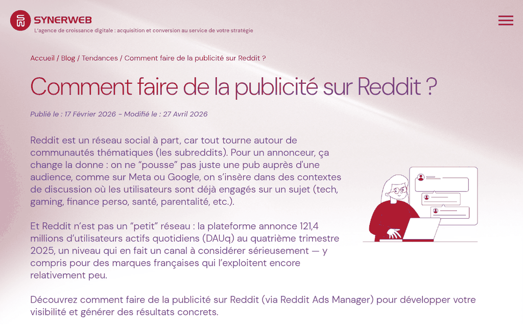 Synerweb - agence Reddit Ads