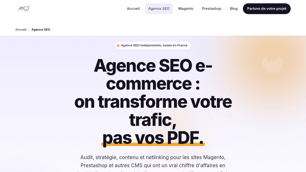 410 Gone - agence SEO e-commerce