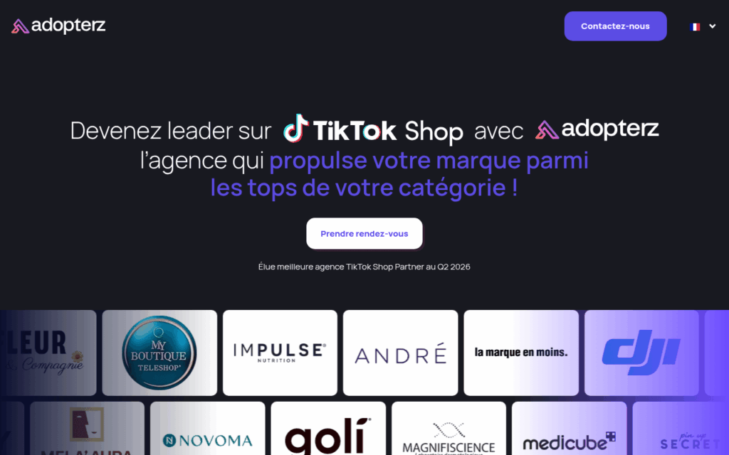 Adopterz - agence TikTok Shop