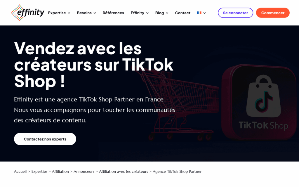 Effinity - agence TikTok Shop Partner