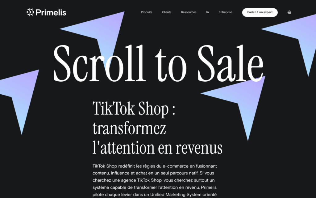 Primelis - agence TikTok Shop