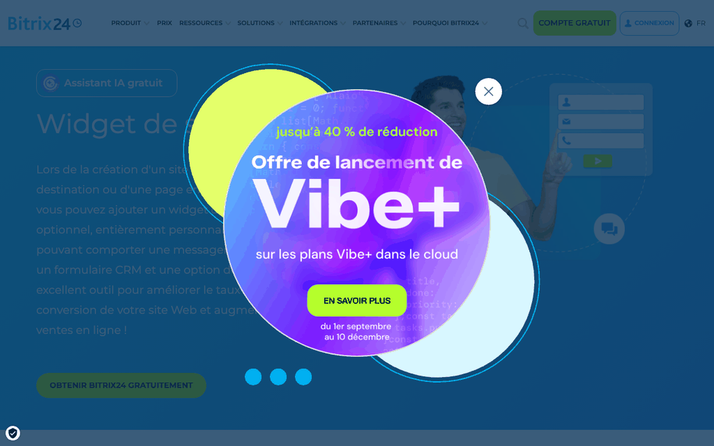 Capture d'écran de Bitrix24