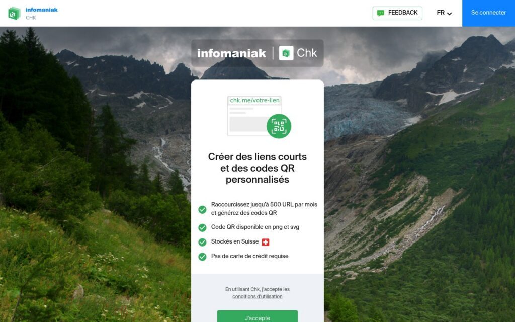 Capture d'écran de Chk by Infomaniak