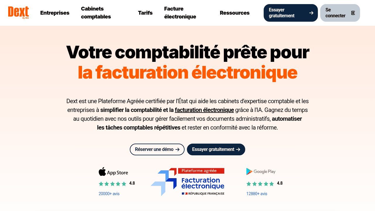 Capture d'écran de Dext