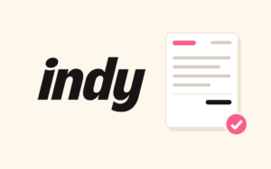 Logo Indy et facture électronique validée