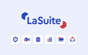 LaSuite numérique, la suite collaborative de l'État : Tchap, Visio, Docs, Grist, Fichiers, Messagerie