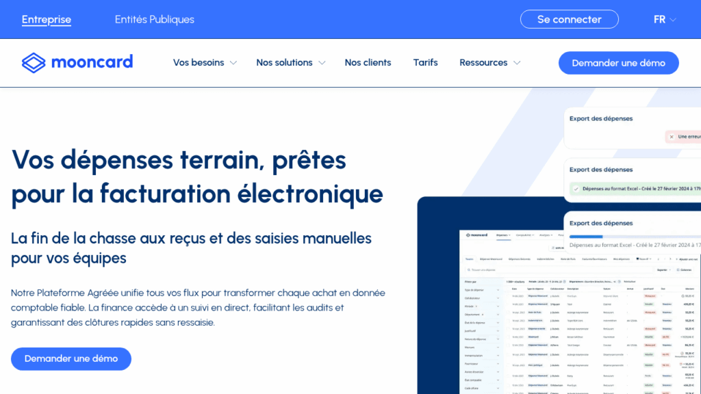 Capture d'écran de Mooncard