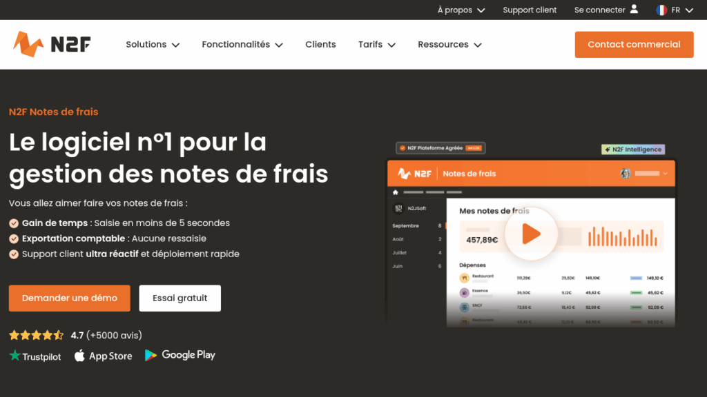 Capture d'écran de N2F