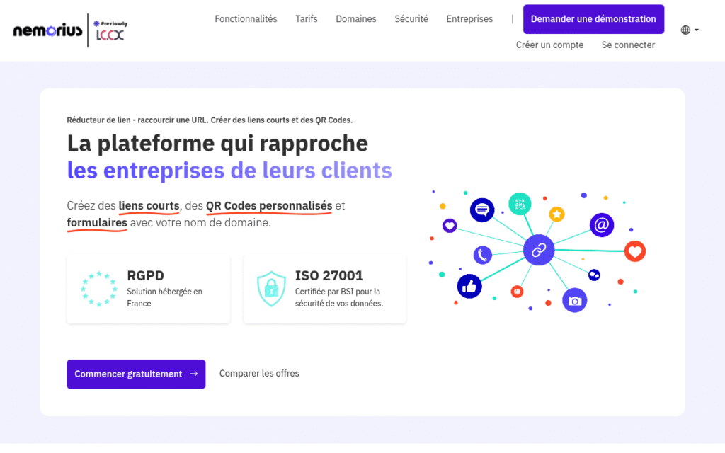 Capture d'écran de Nemorius (ex-lc.cx)
