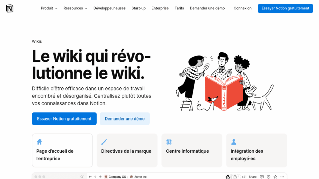 Capture d'écran de Notion