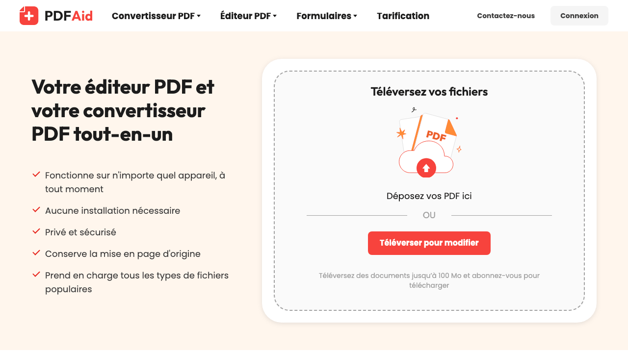 Capture d'écran de PDFaid