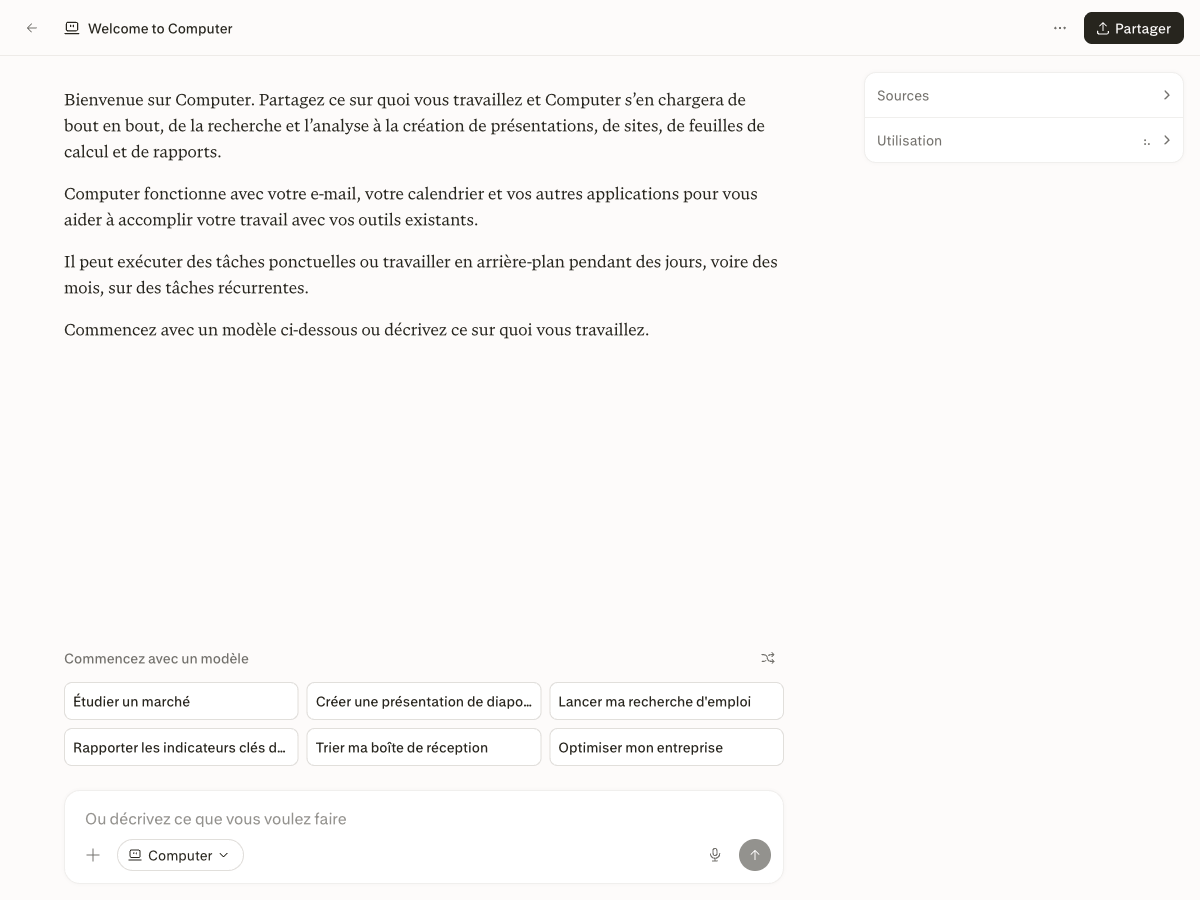 Perplexity Computer et ses modèles de tâches