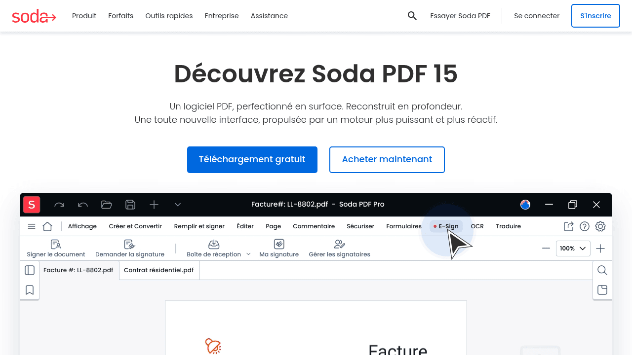 Capture d'écran de Soda PDF