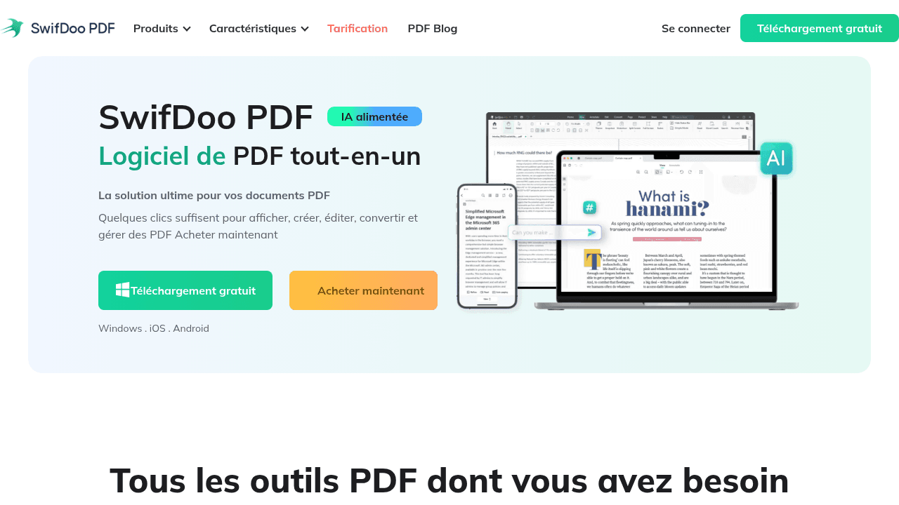 Capture d'écran de SwifDoo PDF