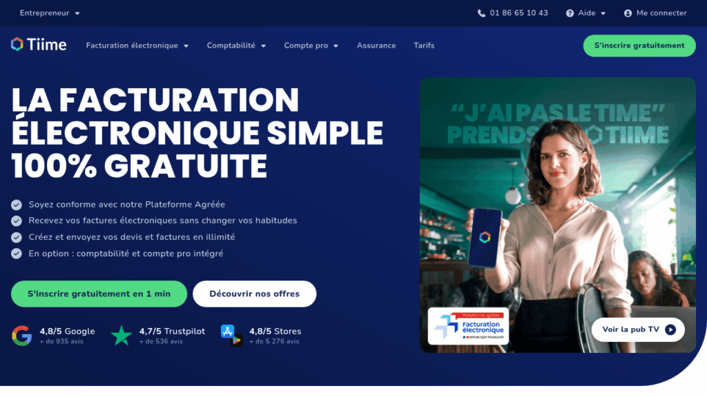 Capture d'écran de Tiime