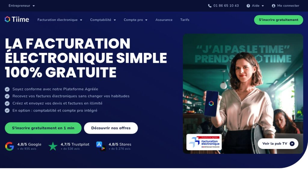 Capture d'écran de Tiime