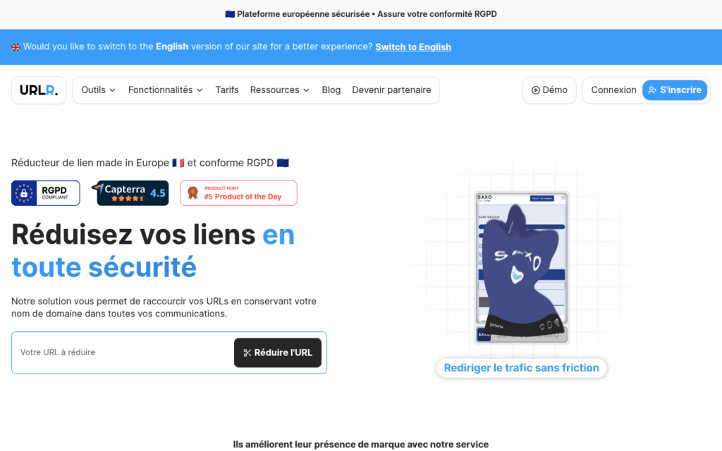 Capture d'écran de URLR